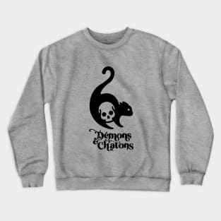 Démons&Chatons logo / black Crewneck Sweatshirt